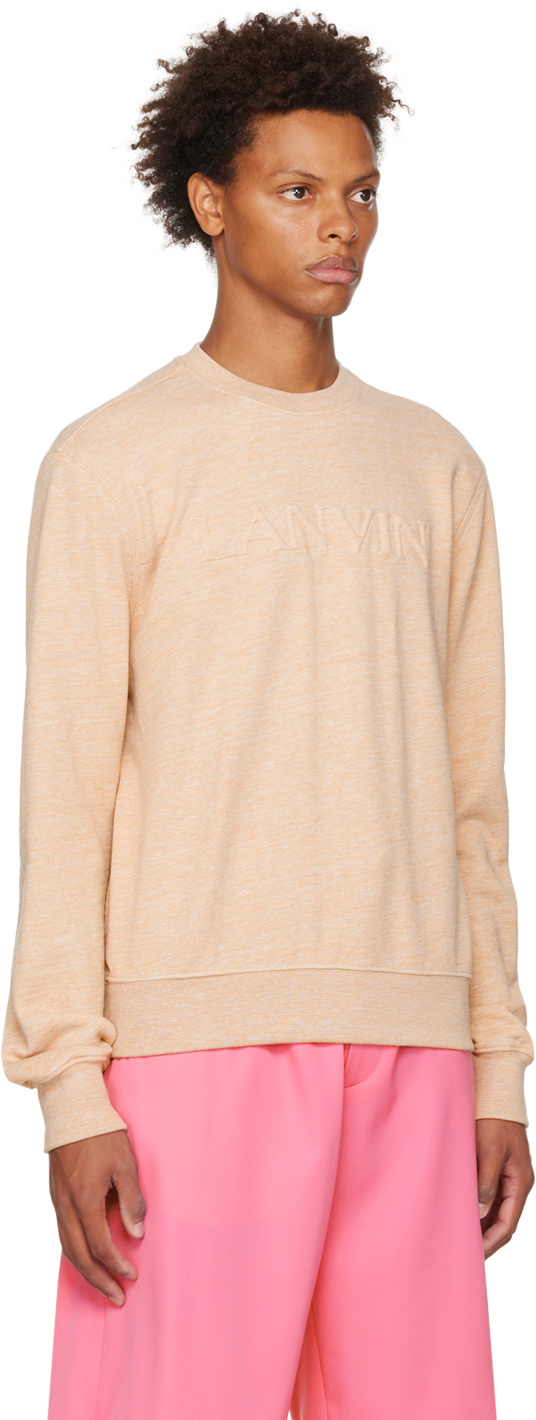 Lanvin Beige Embossed Sweatshirt Lanvin