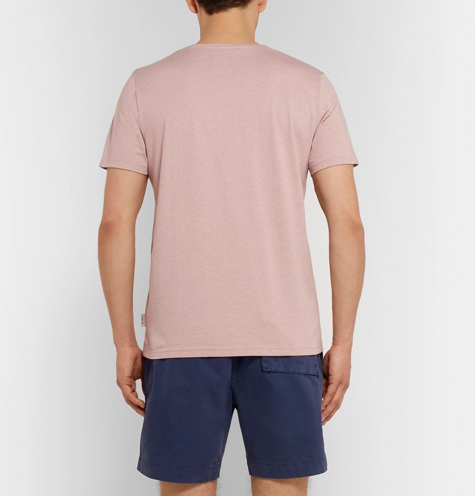 Oliver Spencer - Mélange Cotton-Jersey T-Shirt - Men - Pink