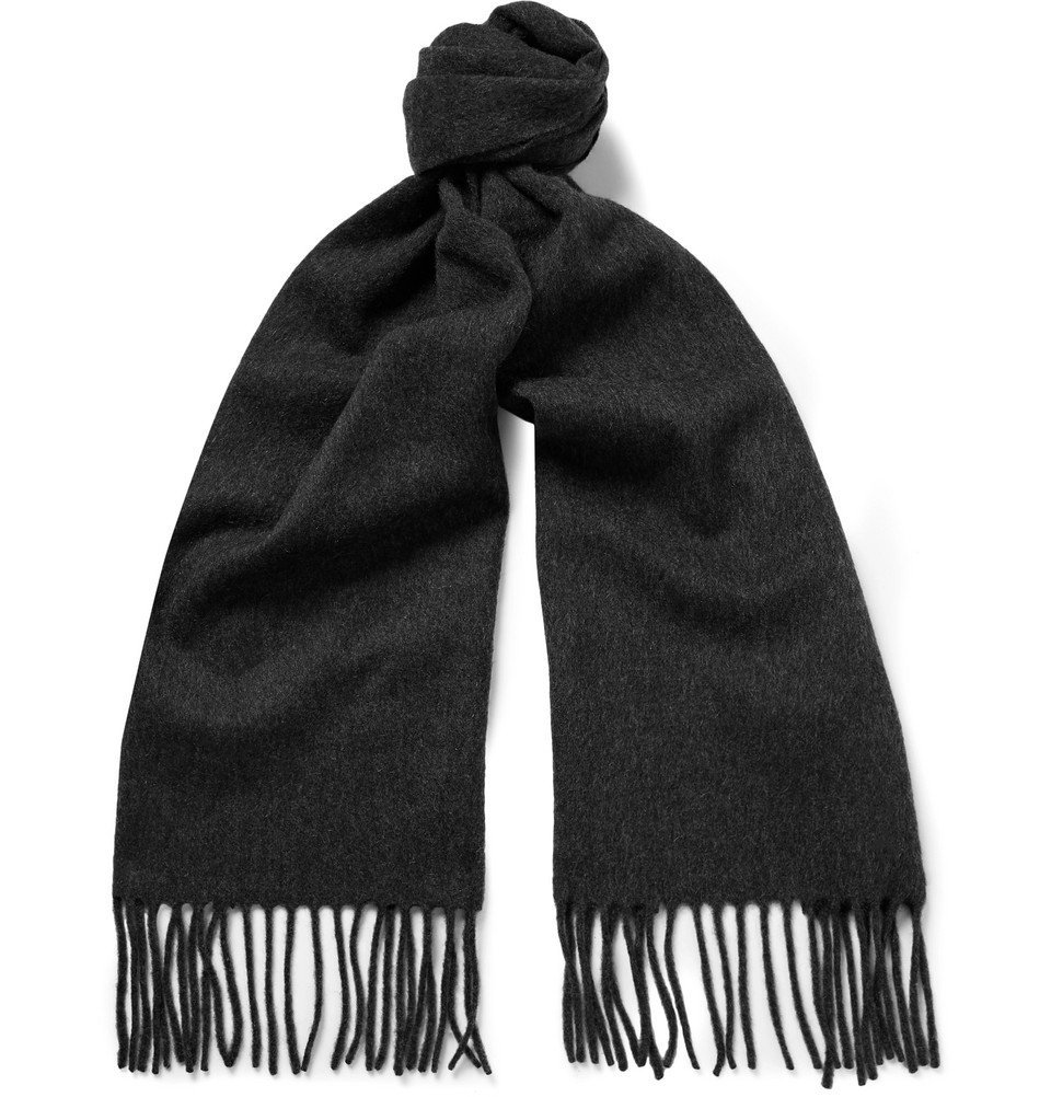 J.Crew - Fringed Mélange Cashmere Scarf - Gray J.Crew