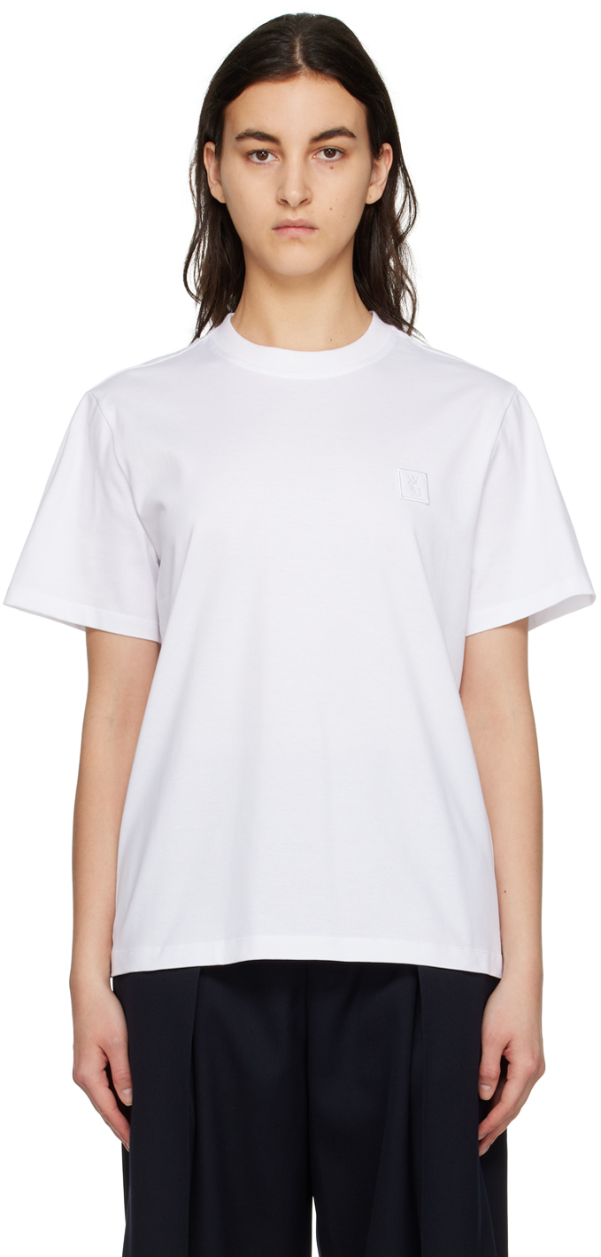 Wooyoungmi White Embroidered T-Shirt Wooyoungmi