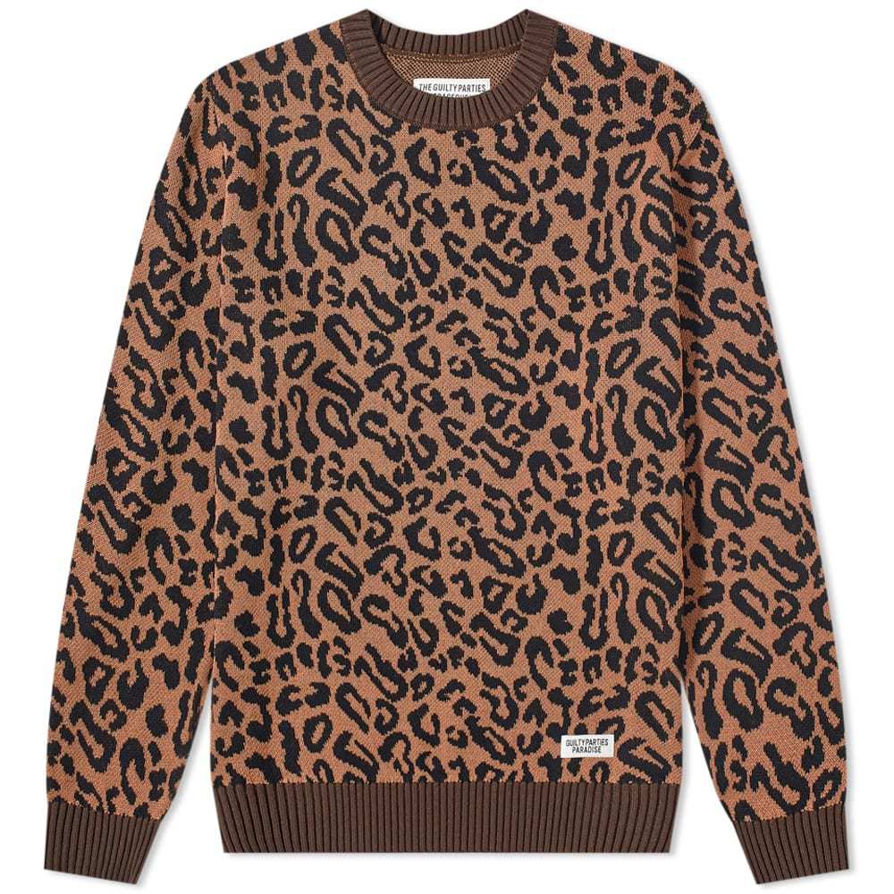 Wacko Maria Type 1 Leopard Jacquard Sweater Wacko Maria