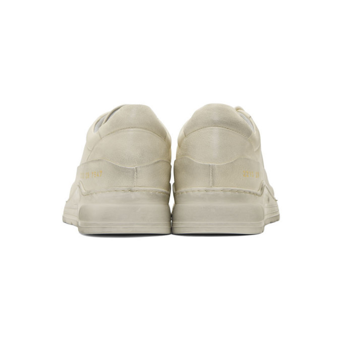 Common Projects White Leather Cross Trainer Sneakers Common Projects