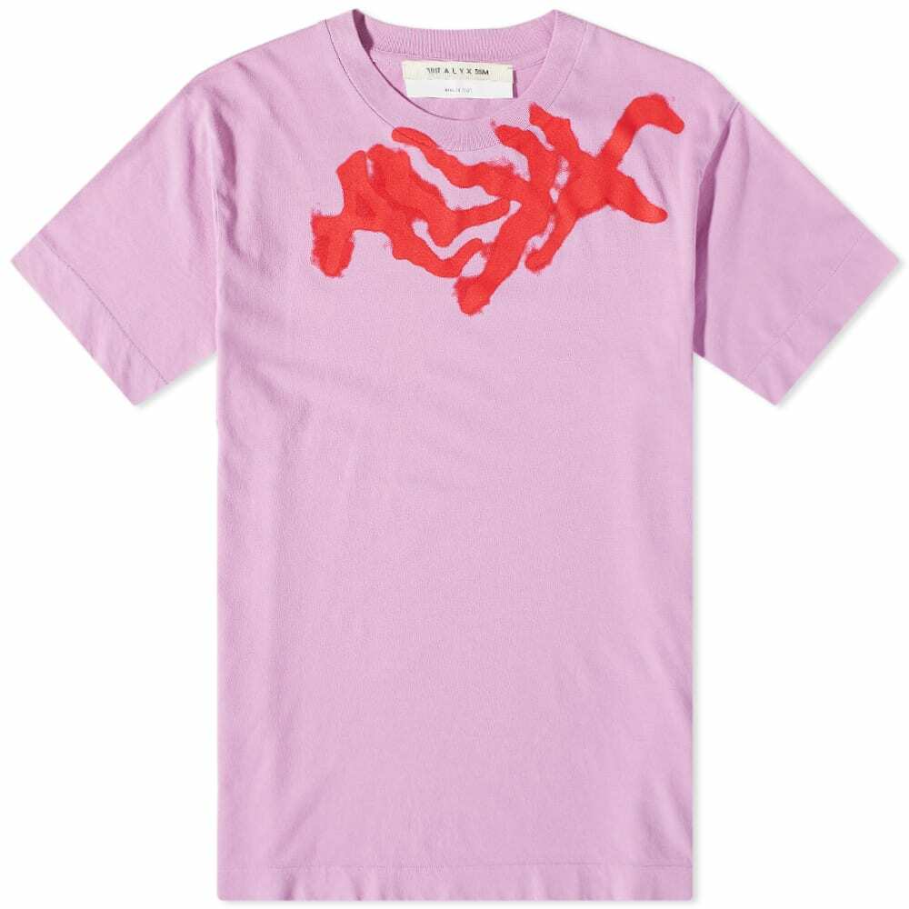 1017 ALYX 9SM Men's Spray Logo T-Shirt in Pink 1017 ALYX 9SM