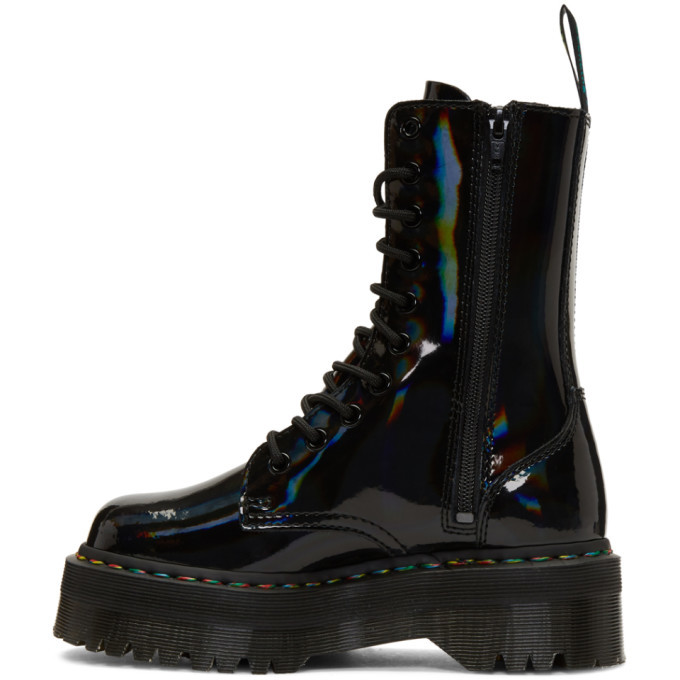 black rainbow jadon platform boots