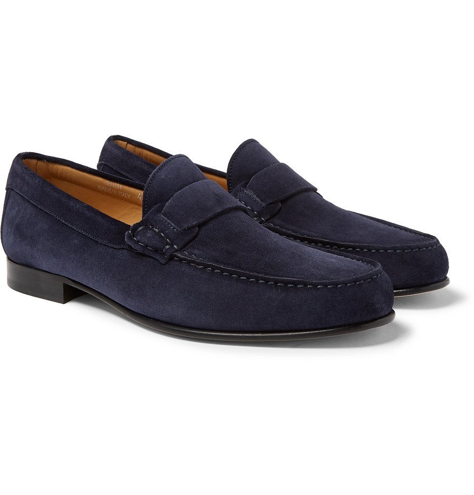 Canali - Suede Penny Loafers - Men 