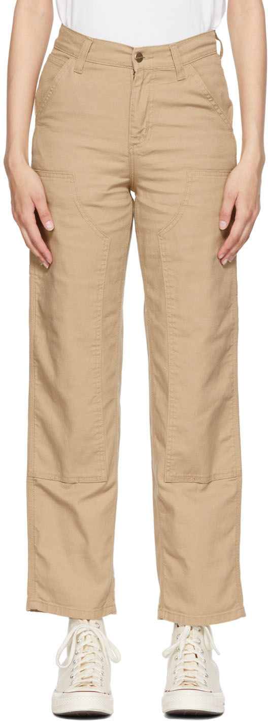 Carhartt Work In Progress Tan Double Knee Jeans Carhartt WIP