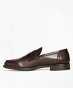 Brooks Brothers Men's 1818 Footwear Rubber-Sole Leather Penny Loafers | Brown