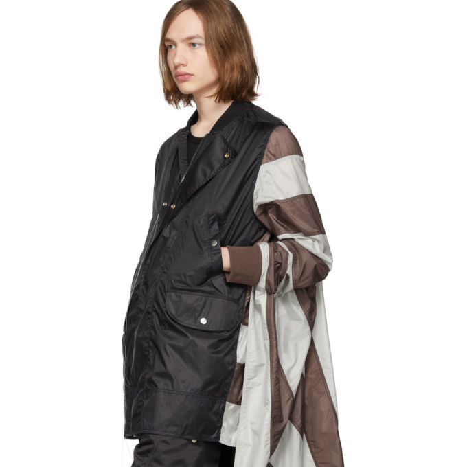 rick owens flag coat