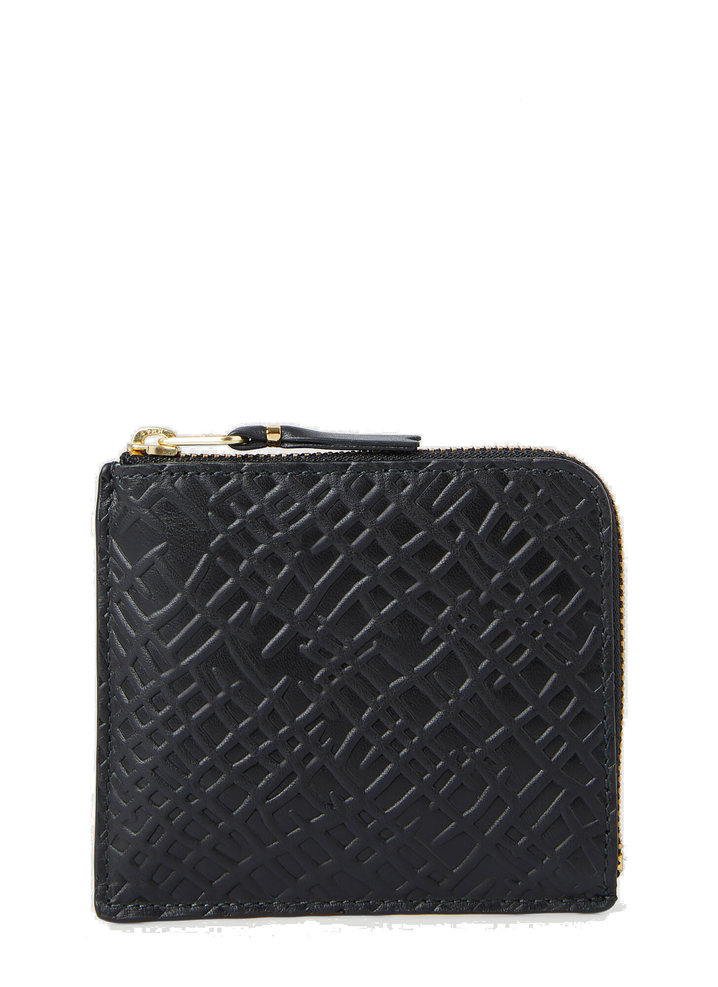 Embossed Roots Wallet in Black Comme des Garcons Wallets