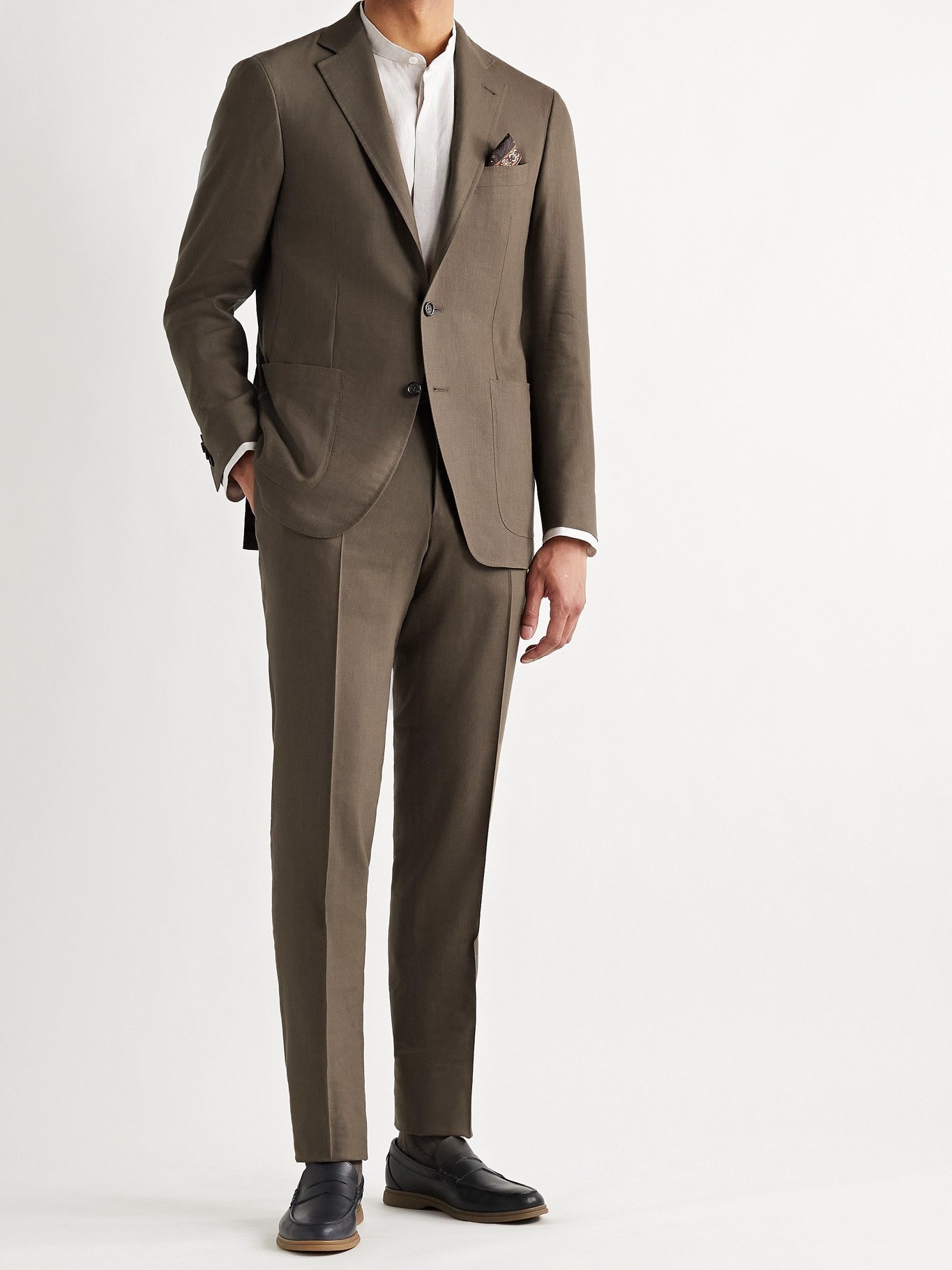 canali brown suit