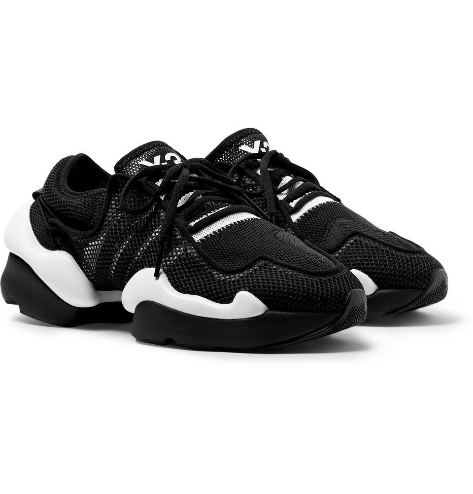 Y-3 - Kaiwa Pod Mesh Sneakers - Men - Black Y-3