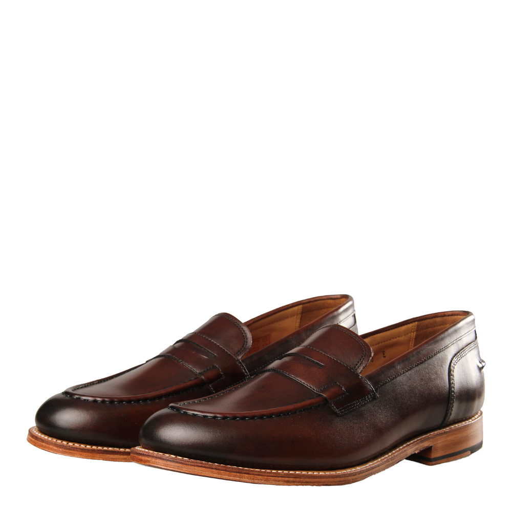 Maxwell Loafer - Handpainted Brown Grenson