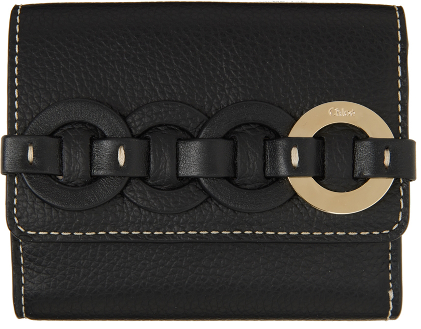 Chloé Black Small Trifold Darryl Wallet