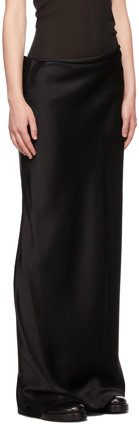 Ann Demeulemeester Black Satin Long 