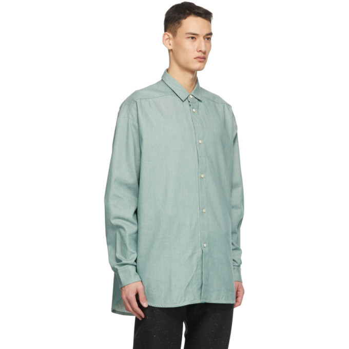 Fear of God Ermenegildo Zegna Green Denim Shirt Fear of God 