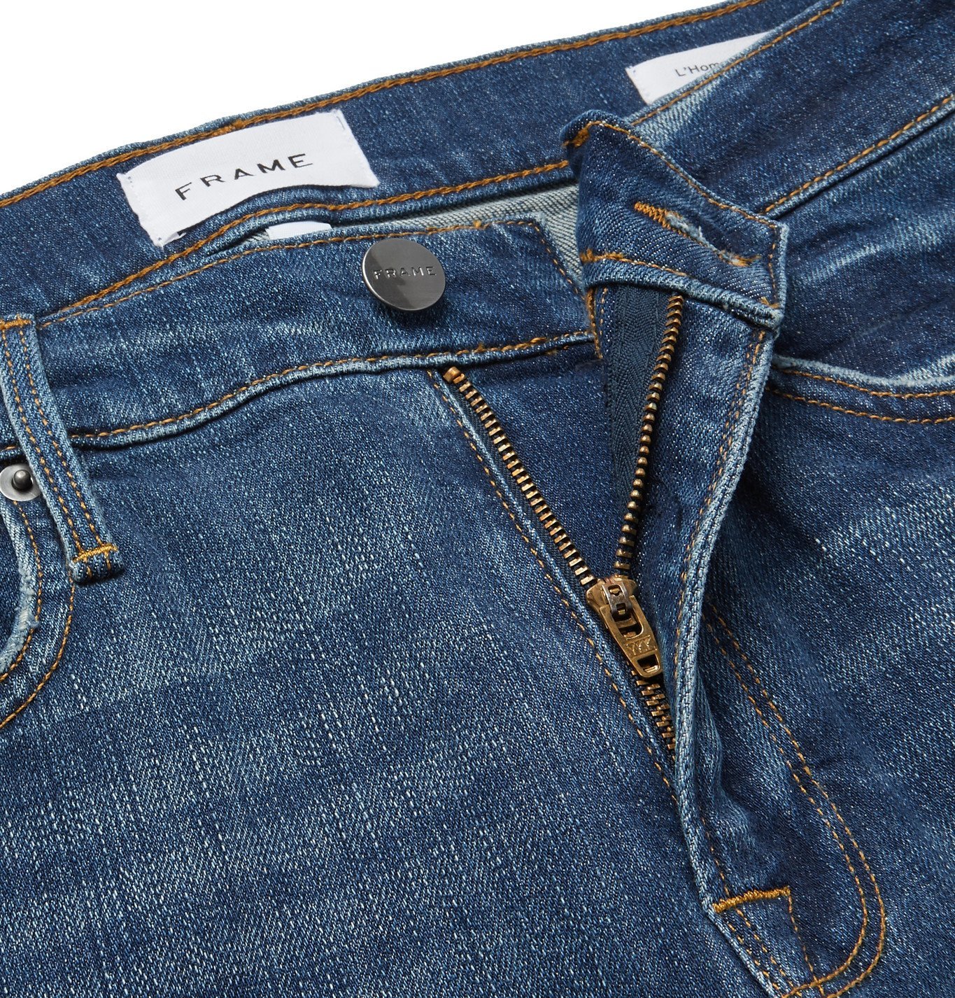 FRAME L'Homme Athletic Denim Jeans Blue Frame Denim