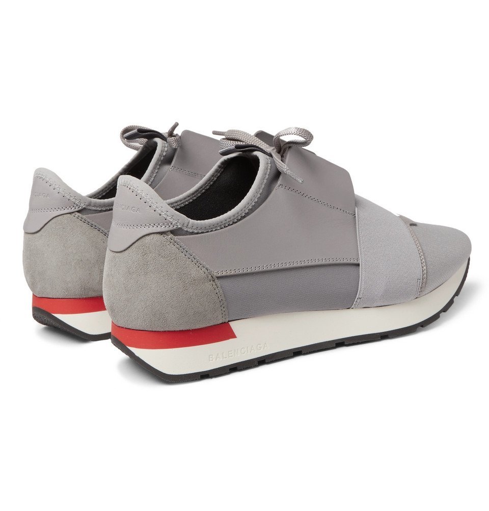 Balenciaga - Race Runner Leather, Suede and Neoprene Sneakers 