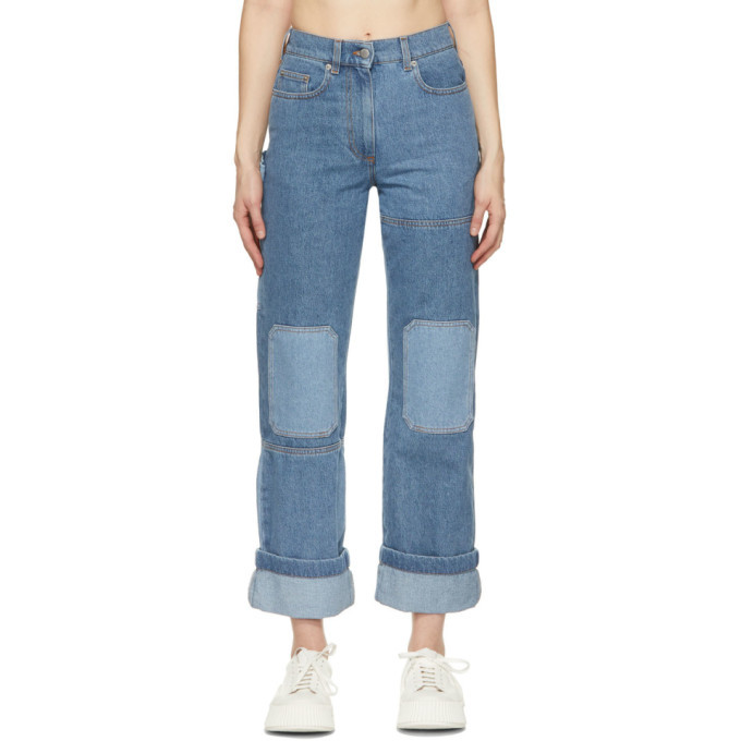 JW Anderson Blue Patchwork Workwear 