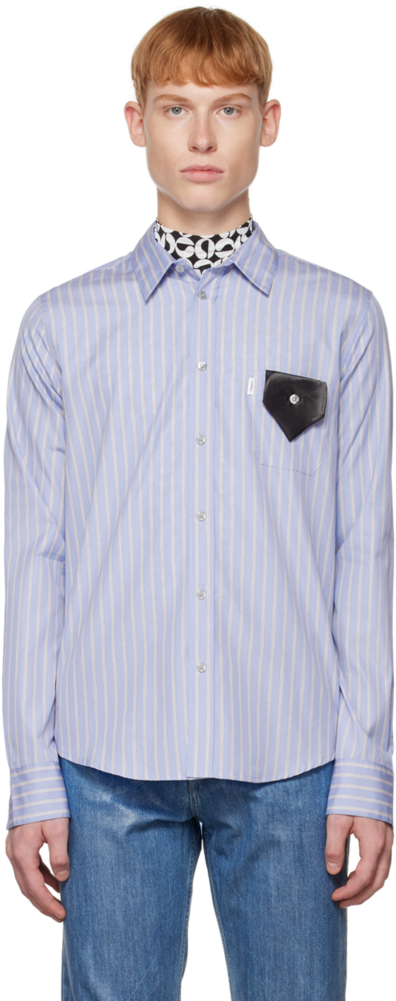 Coperni Blue Tie-Detail Shirt Coperni