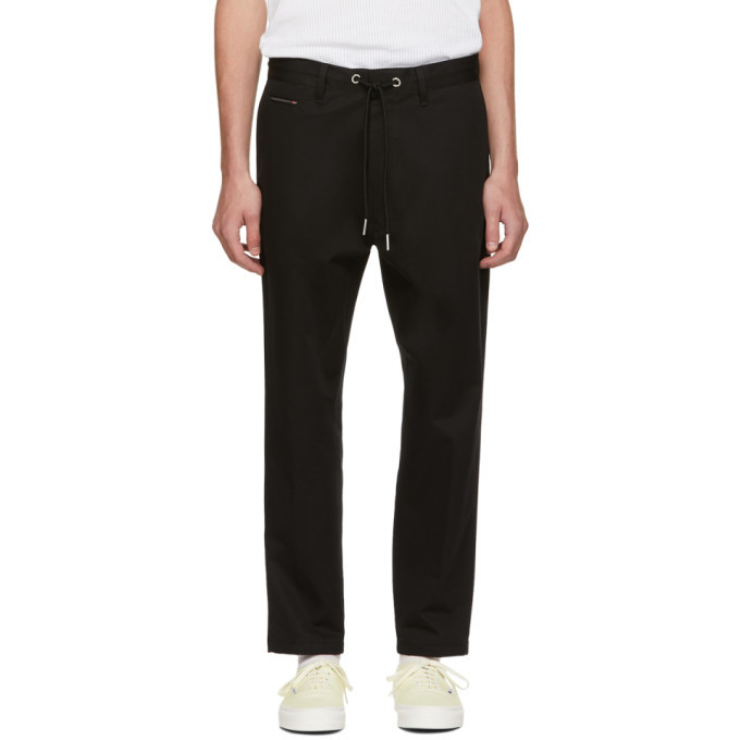 diesel black trousers