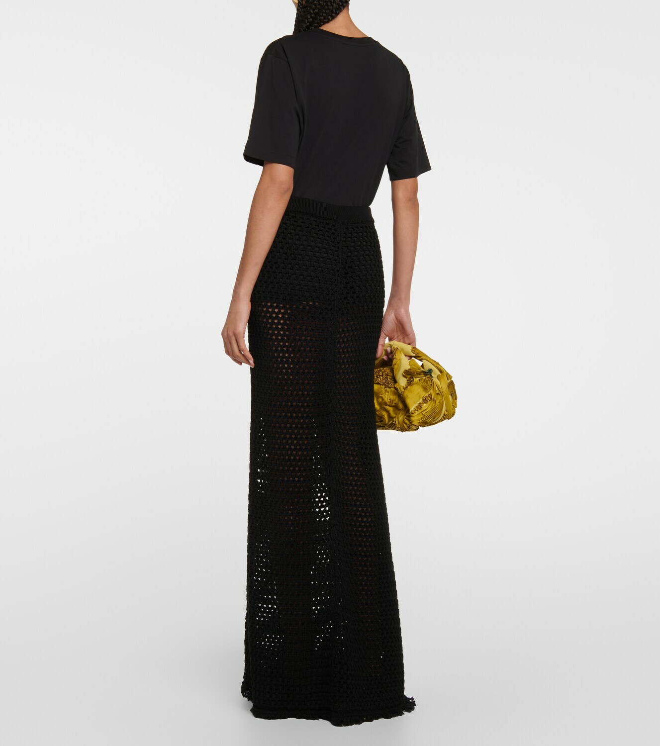Dries Van Noten Crochet cotton maxi skirt Dries Van Noten