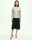Brooks Brothers Women's Knit Sequin Top | Silver