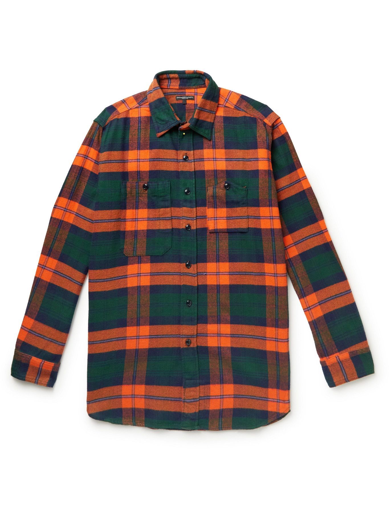 Engineered Garments - Brushed Checked Cotton-Flannel Shirt - Multi ...