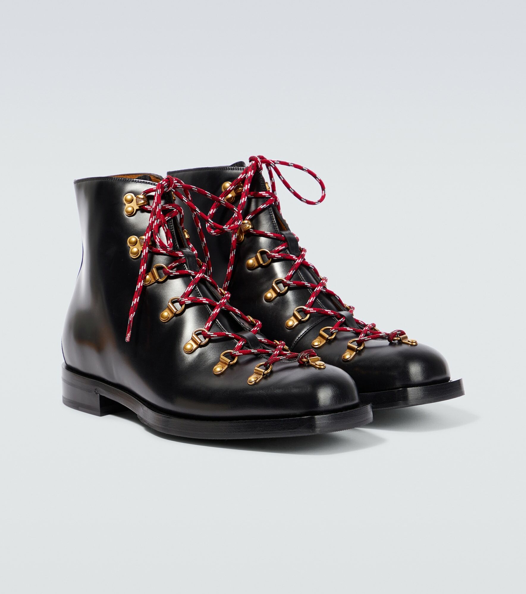 Gucci new ankle shearling boots