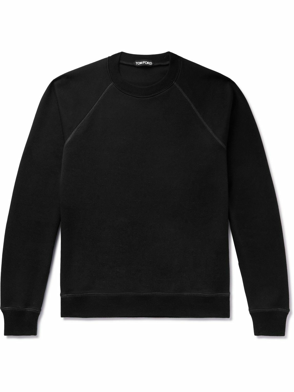 TOM FORD - Cotton-Jersey Sweatshirt - Black TOM FORD