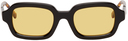 BONNIE CLYDE Black & Yellow Shy Guy Sunglasses