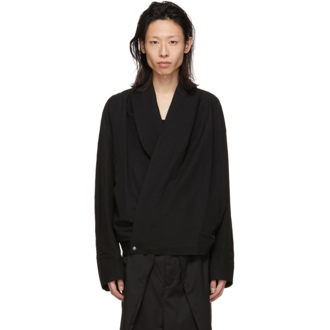 Sasquatchfabrix. Black Kinpaku Oriental Jacket Sasquatchfabrix