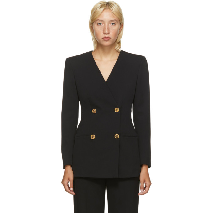 versace black blazer