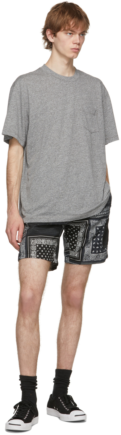 Levi's Grey Bandana Utility Shorts Levis