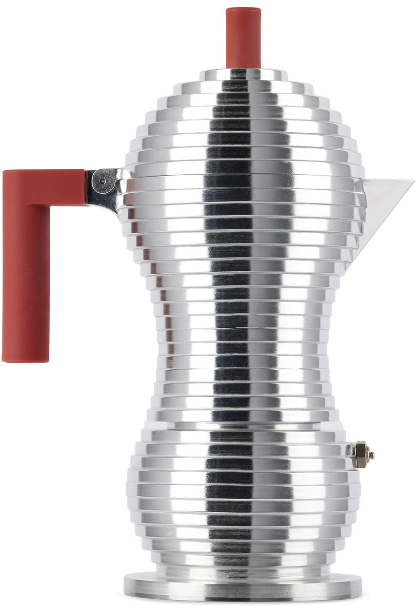 Alessi Red Pulcina Espresso Coffee Maker Alessi