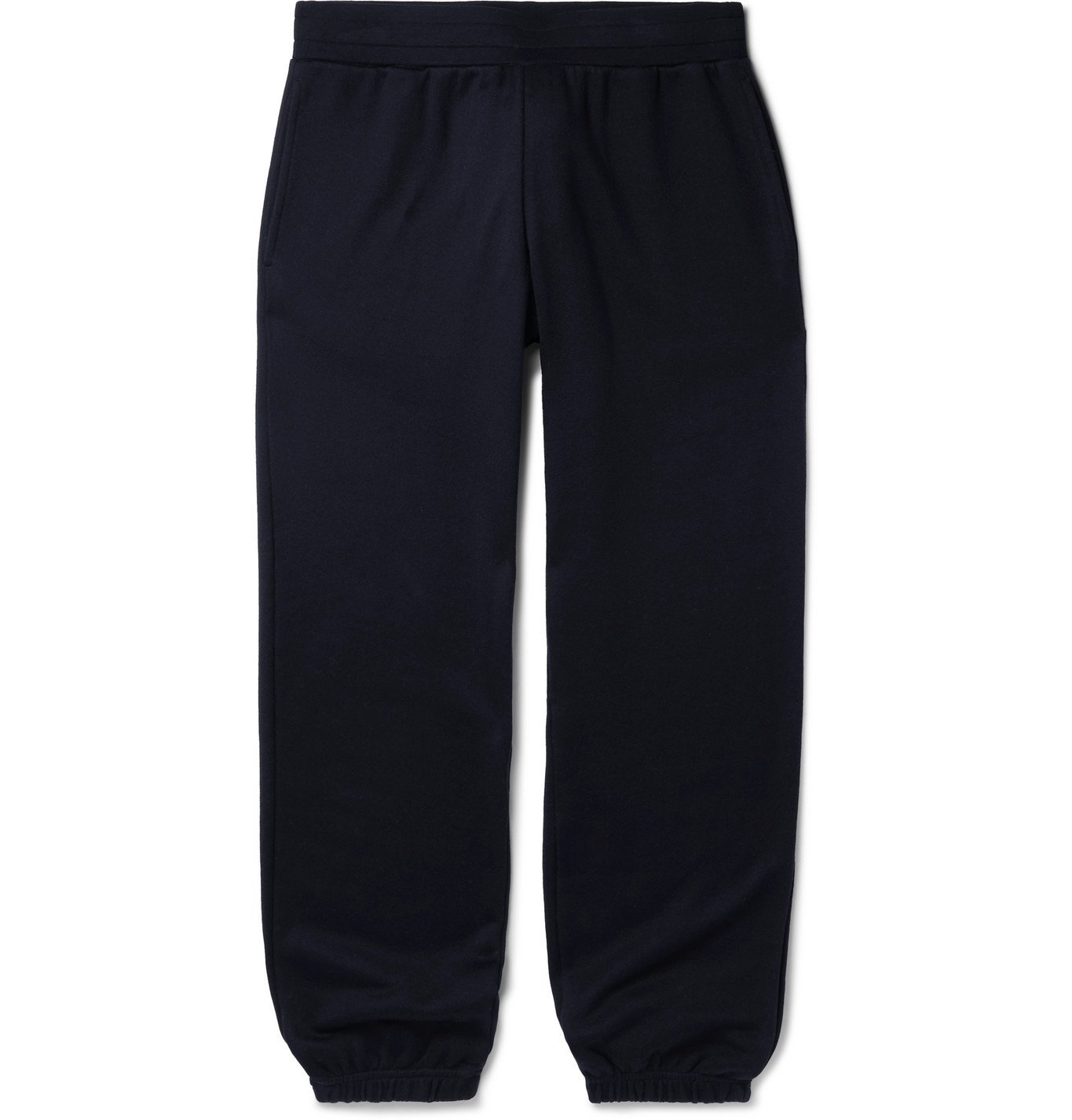 SSAM - Tapered Silk and Cotton-Blend Sweatpants - Blue SSAM