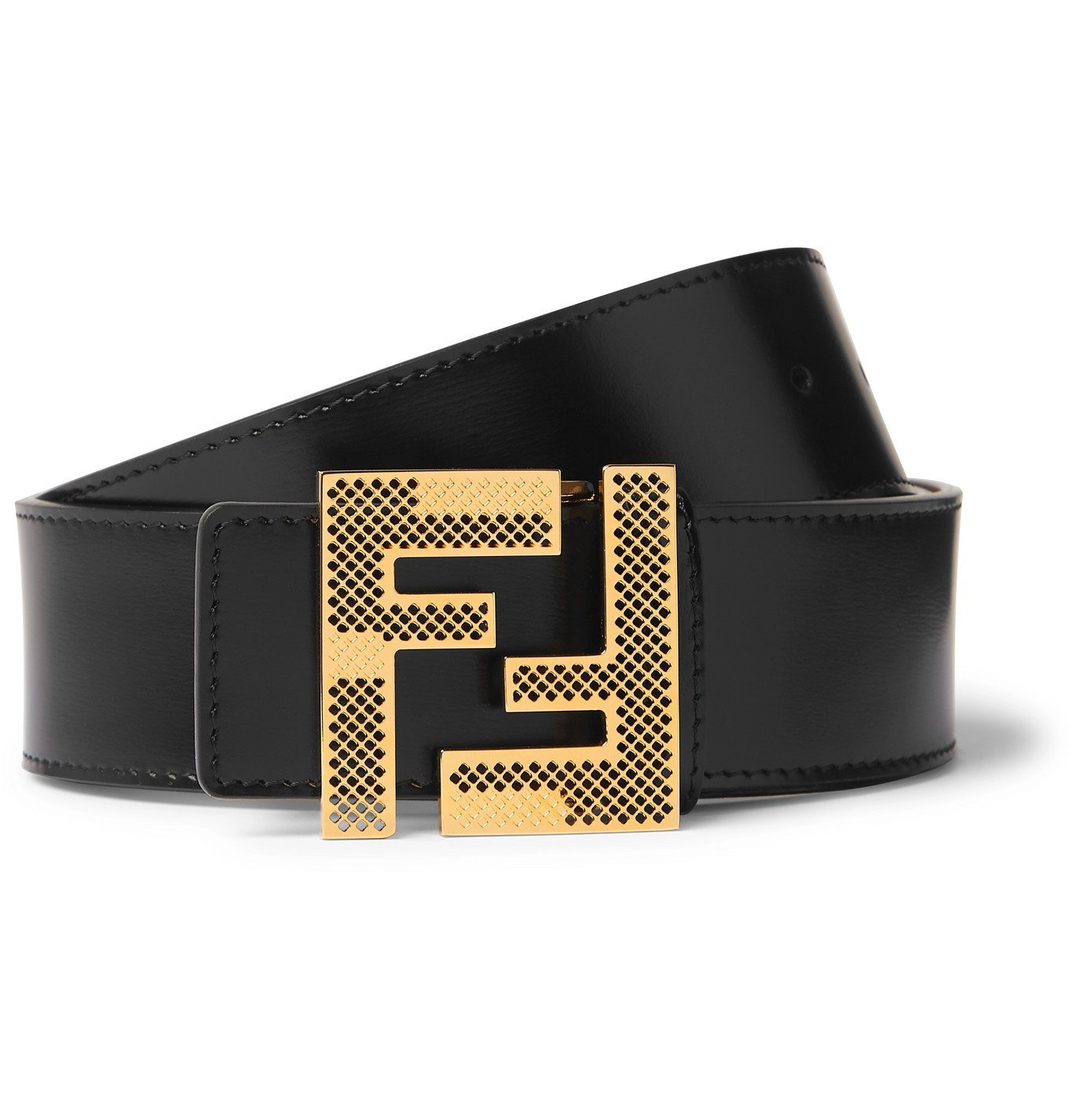 all black fendi belt