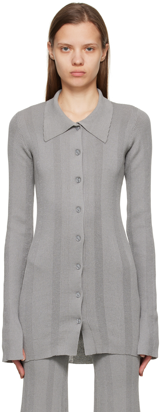 REMAIN Birger Christensen Gray Kulia Cardigan REMAIN Birger Christensen