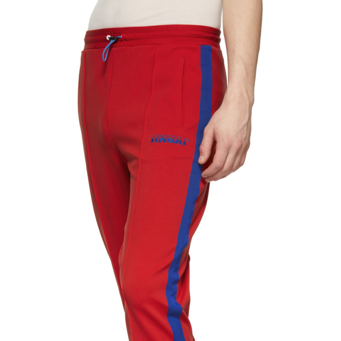 Unravel Red Jersey Track Lounge Pants Unravel