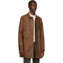 1017 ALYX 9SM Brown and Black Leather Coat