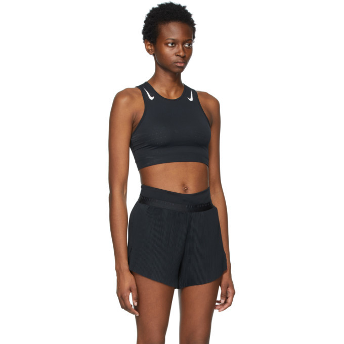 Nike Black AeroSwift Crop Top Nike