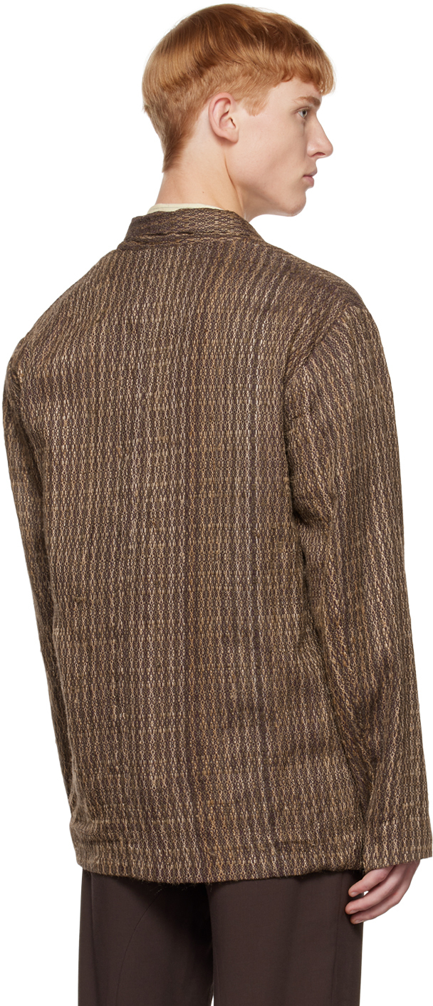 Karu Research Brown DoubleBreasted Blazer Karu Research