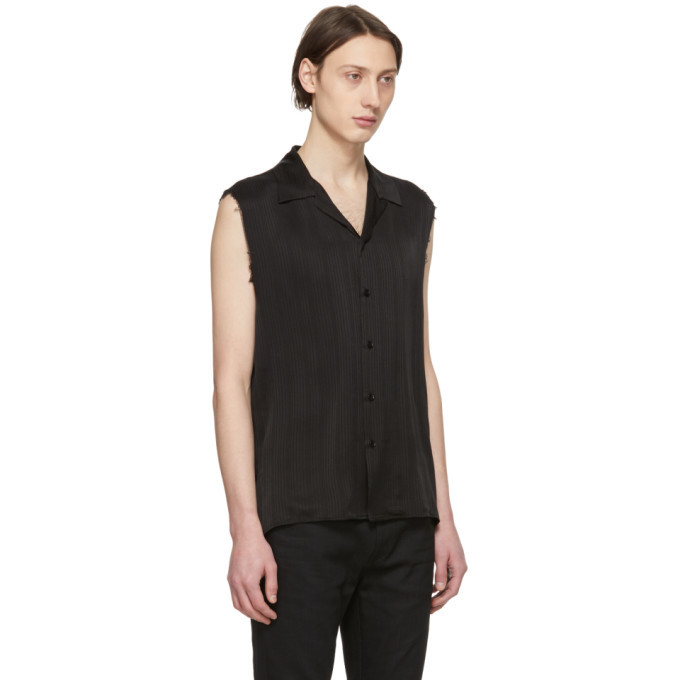 saint laurent sleeveless shirt