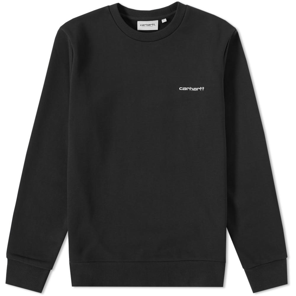 Carhartt Script Embroidery Sweat Black Carhartt WIP