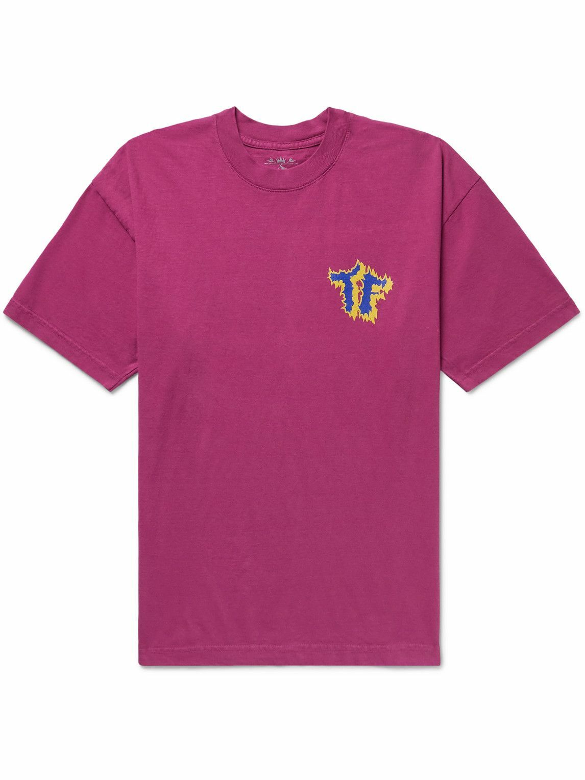 Throwing Fits LogoPrint CottonJersey TShirt Purple