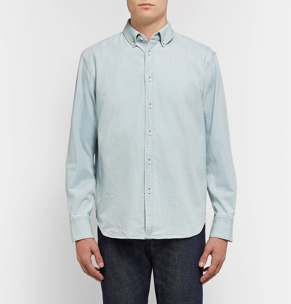 rag & bone Fit 3 ButtonDown Collar Denim Shirt Blue Rag and Bone