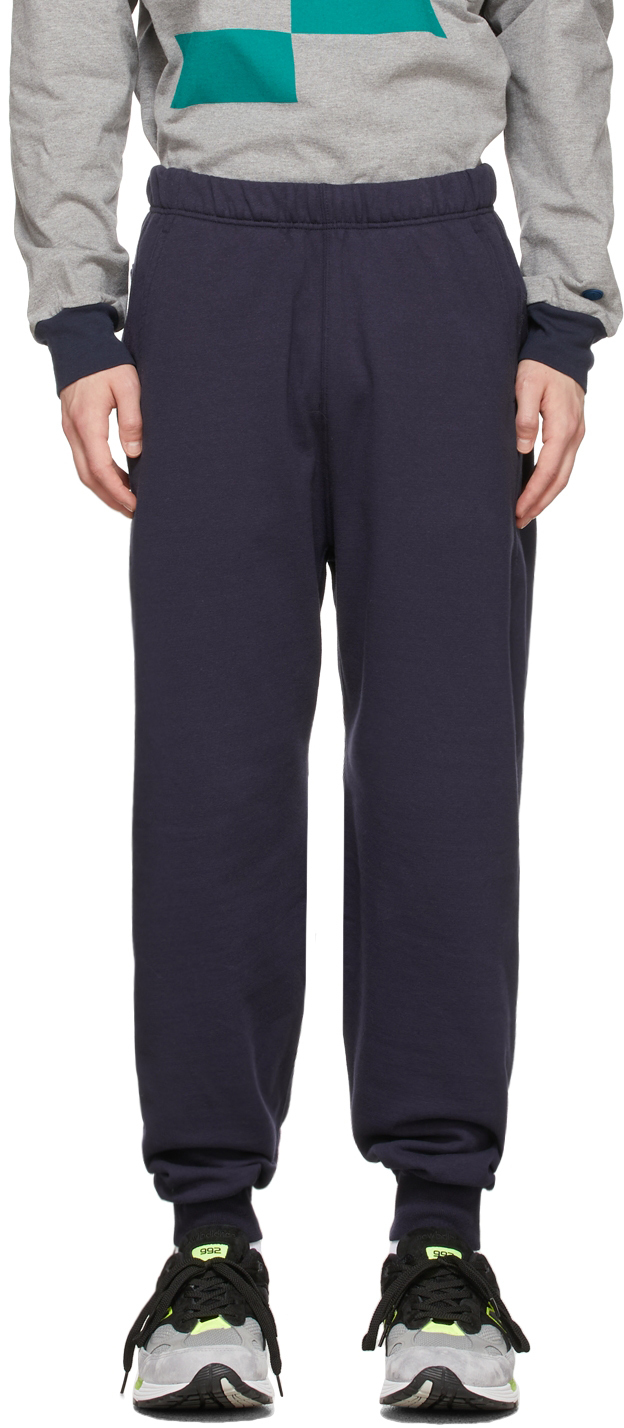 Nanamica Blue Fleece Sweatpants Nanamica