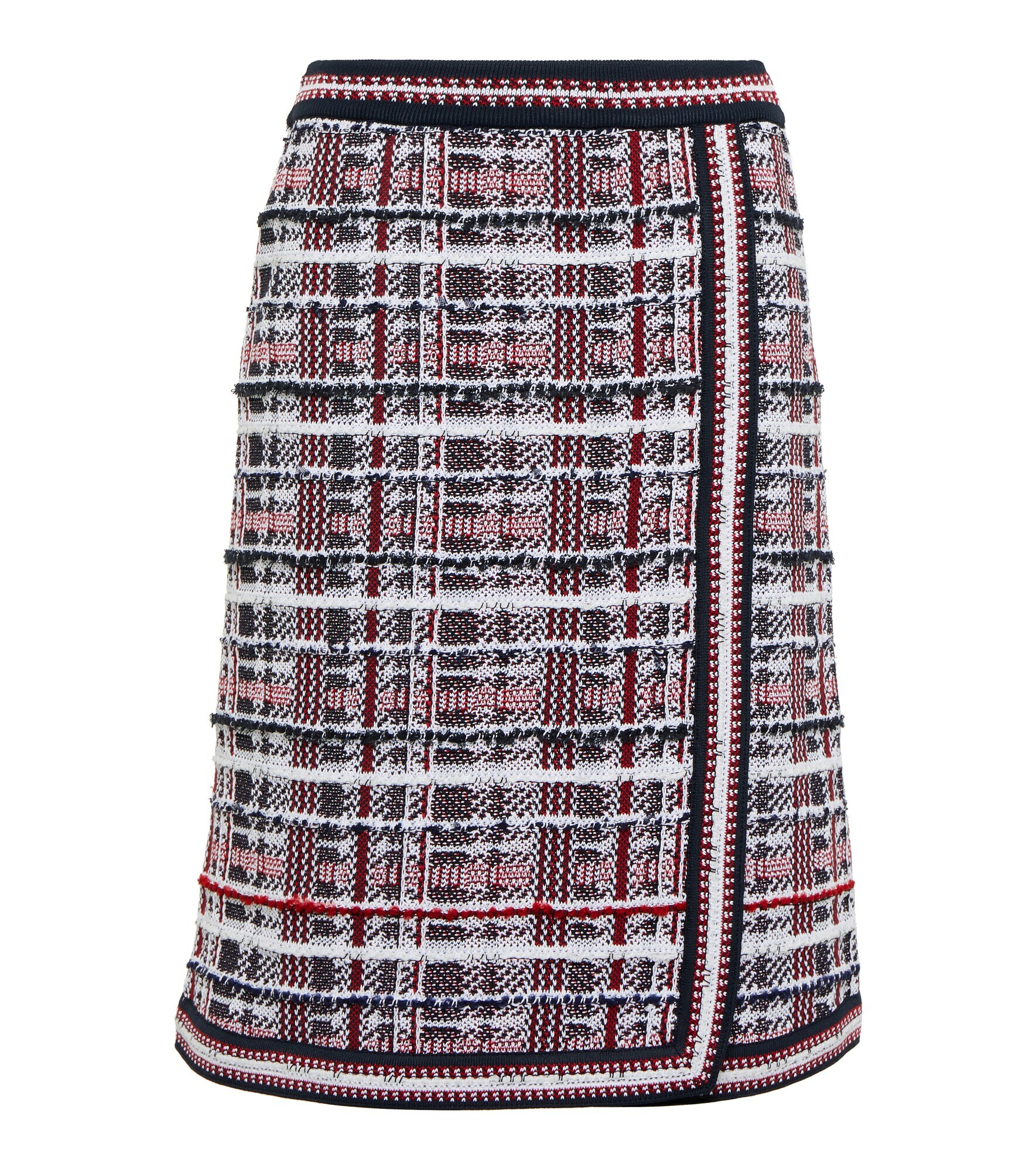 Thom Browne Skirt
 Thom Browne Checked cotton blend wrap skirt Thom Browne