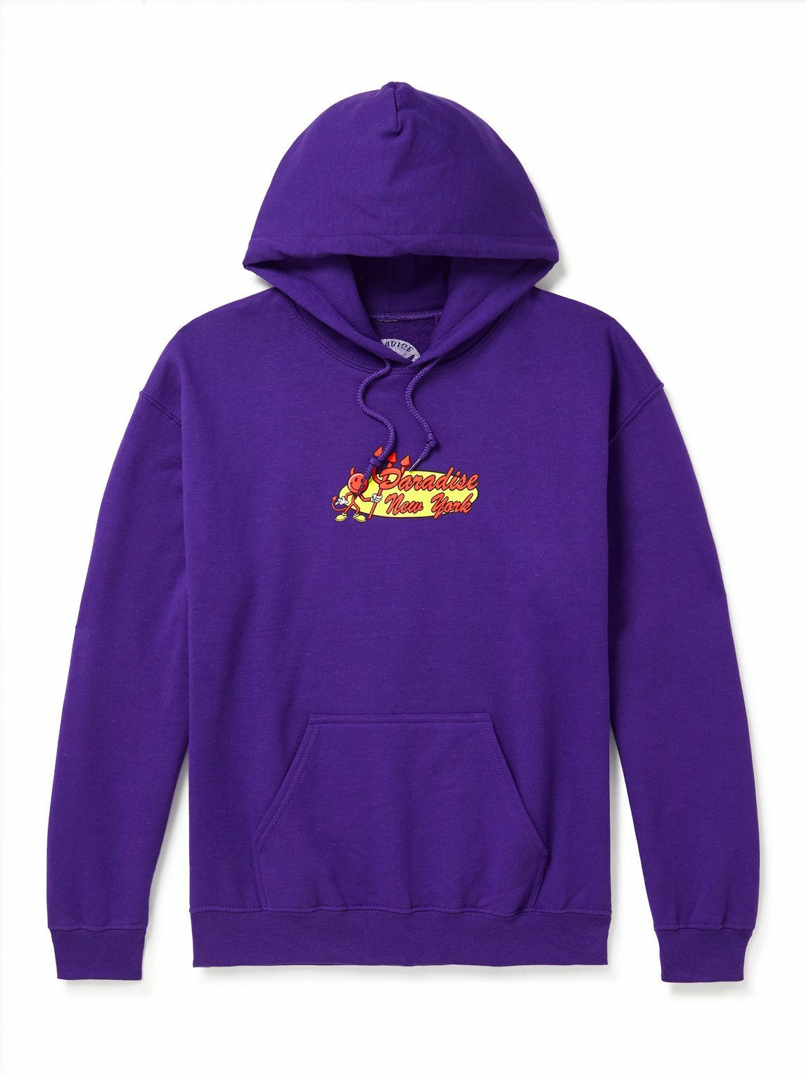 PARADISE - Logo-Print Cotton-Jersey Hoodie - Purple PARADISE