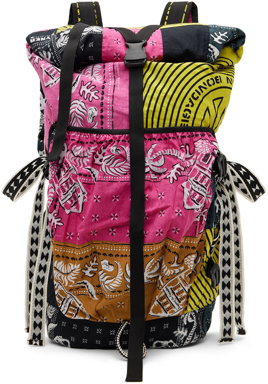 Vyner Articles Multicolor Bandana Patchwork Backpack Vyner Articles