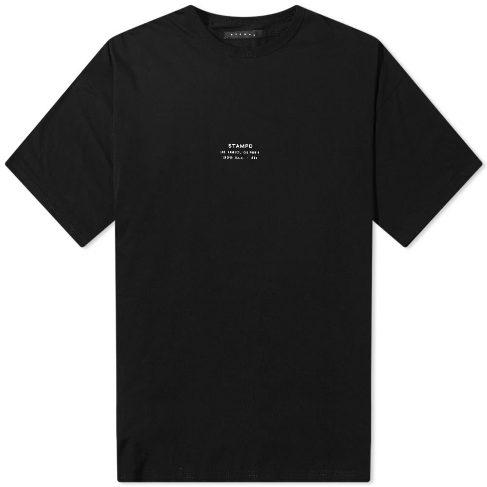 Stampd Men's Stack Logo Perfect TShirt in Black Stampd